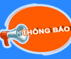 THÔNG BÁO