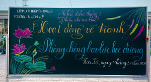 HOẠT ĐỘNG VẼ TRANH PHÒNG CHỐNG BẠO LỰC HỌC ĐƯỜNG