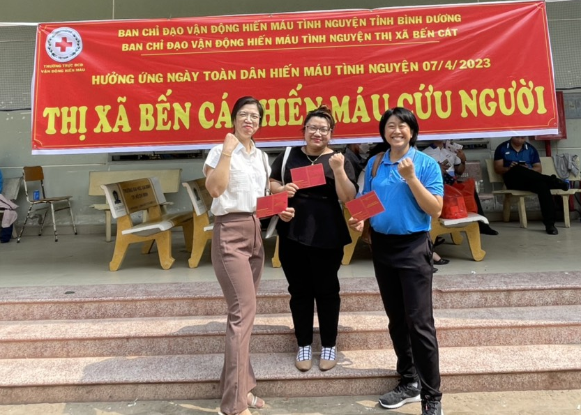 TRƯỜNG TIỂU HỌC HÒA LỢI THAM GIA HIẾN MÁU TÌNH NGUYỆN ĐỢT 2/2023