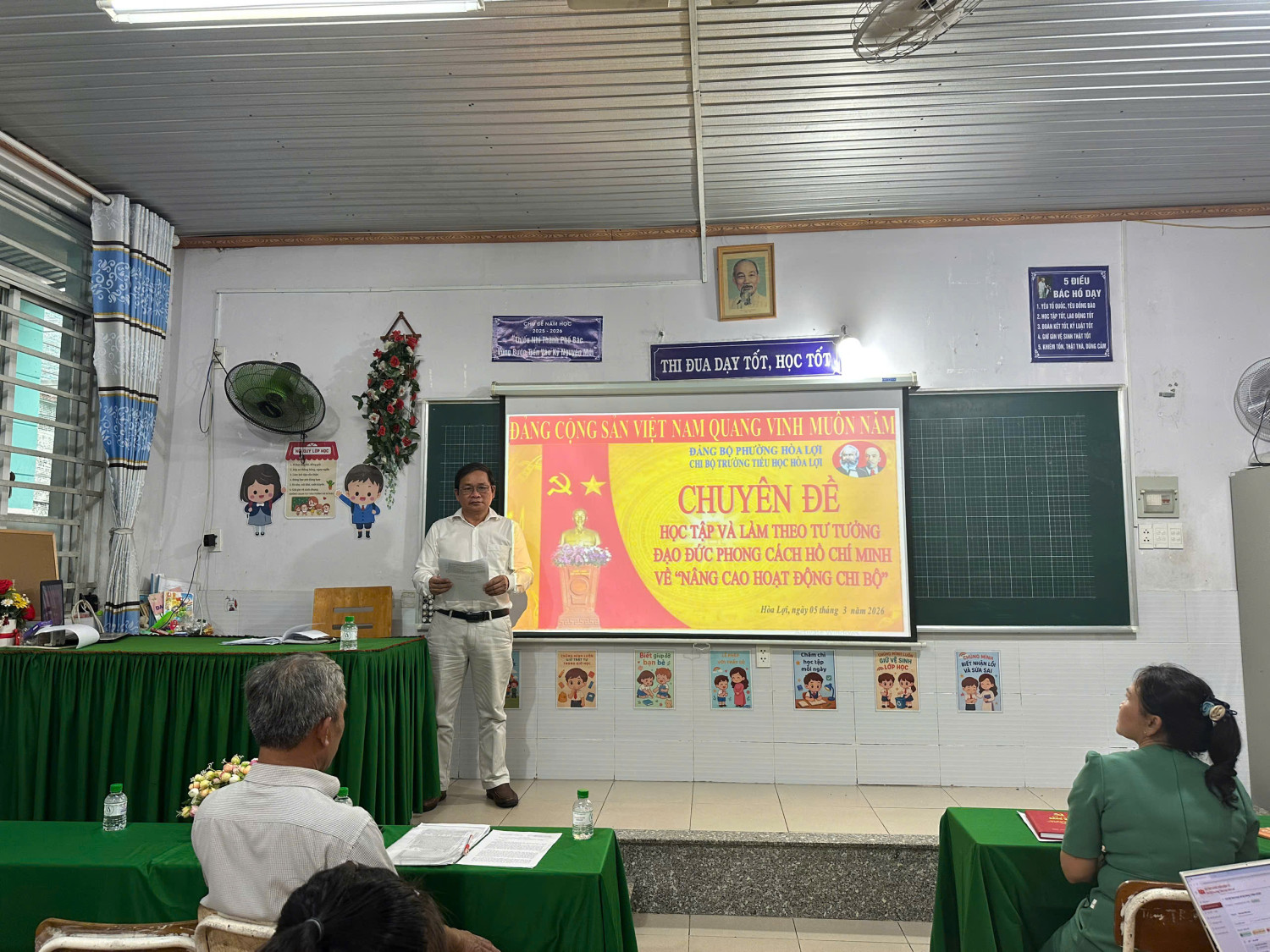 HỘI NGHỊ ĐẢNG VIÊN THÁNG 3 NĂM 2026 - SINH HOẠT CHUYÊN ĐỀ "NÂNG CAO HOẠT ĐỘNG CHI BỘ